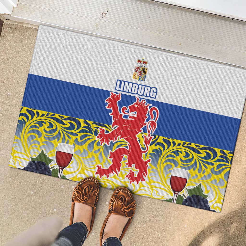 Netherlands Limburg Province Rubber Doormat Flag Style