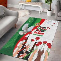 Portugal Carnation Revolution Area Rug Dia Da Liberdade 25 De April