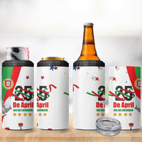 Portugal Carnation Revolution 4 in 1 Can Cooler Tumbler Dia Da Liberdade 25 De April
