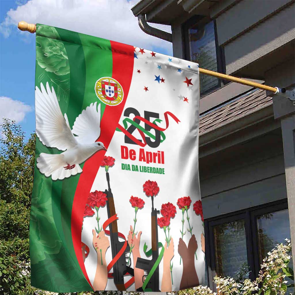 Portugal Carnation Revolution Garden Flag Dia Da Liberdade 25 De April