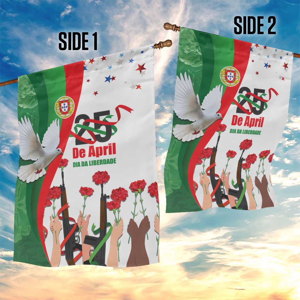 Portugal Carnation Revolution Garden Flag Dia Da Liberdade 25 De April