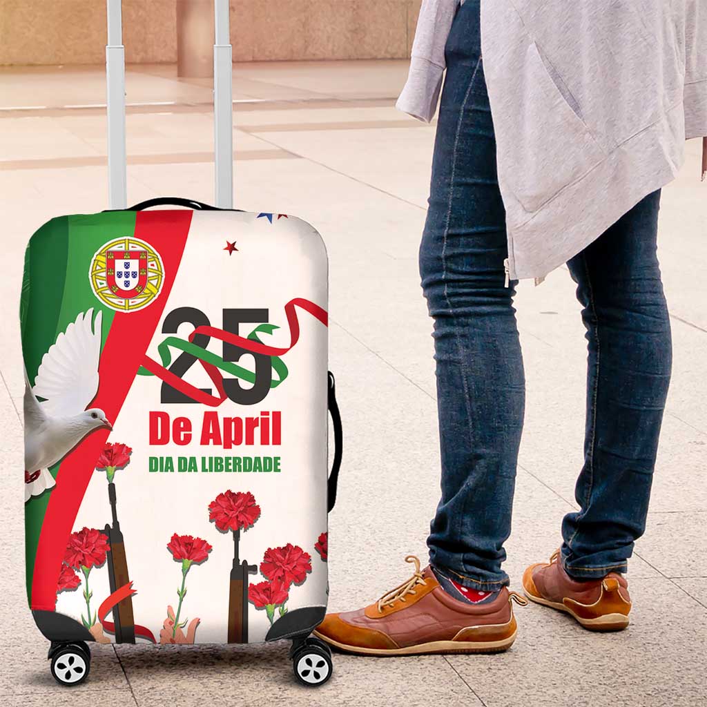Portugal Carnation Revolution Luggage Cover Dia Da Liberdade 25 De April