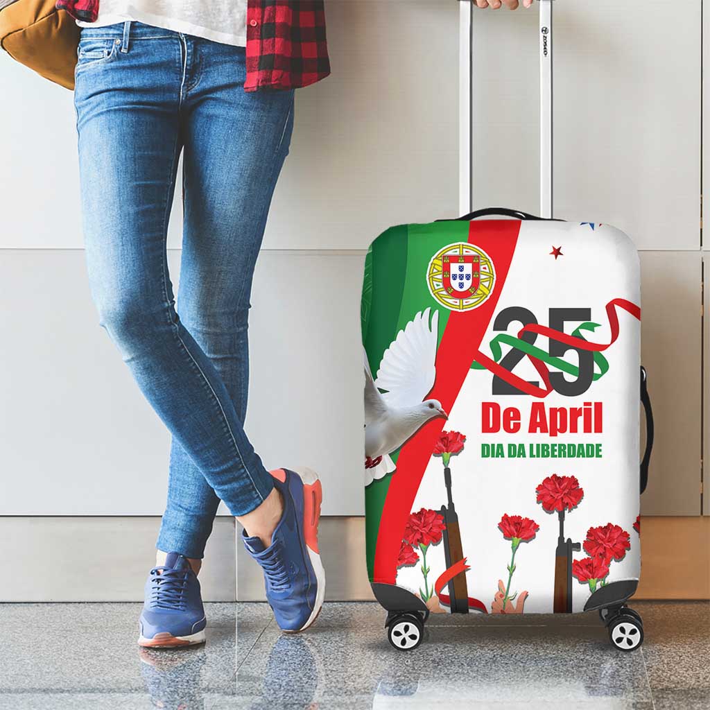 Portugal Carnation Revolution Luggage Cover Dia Da Liberdade 25 De April