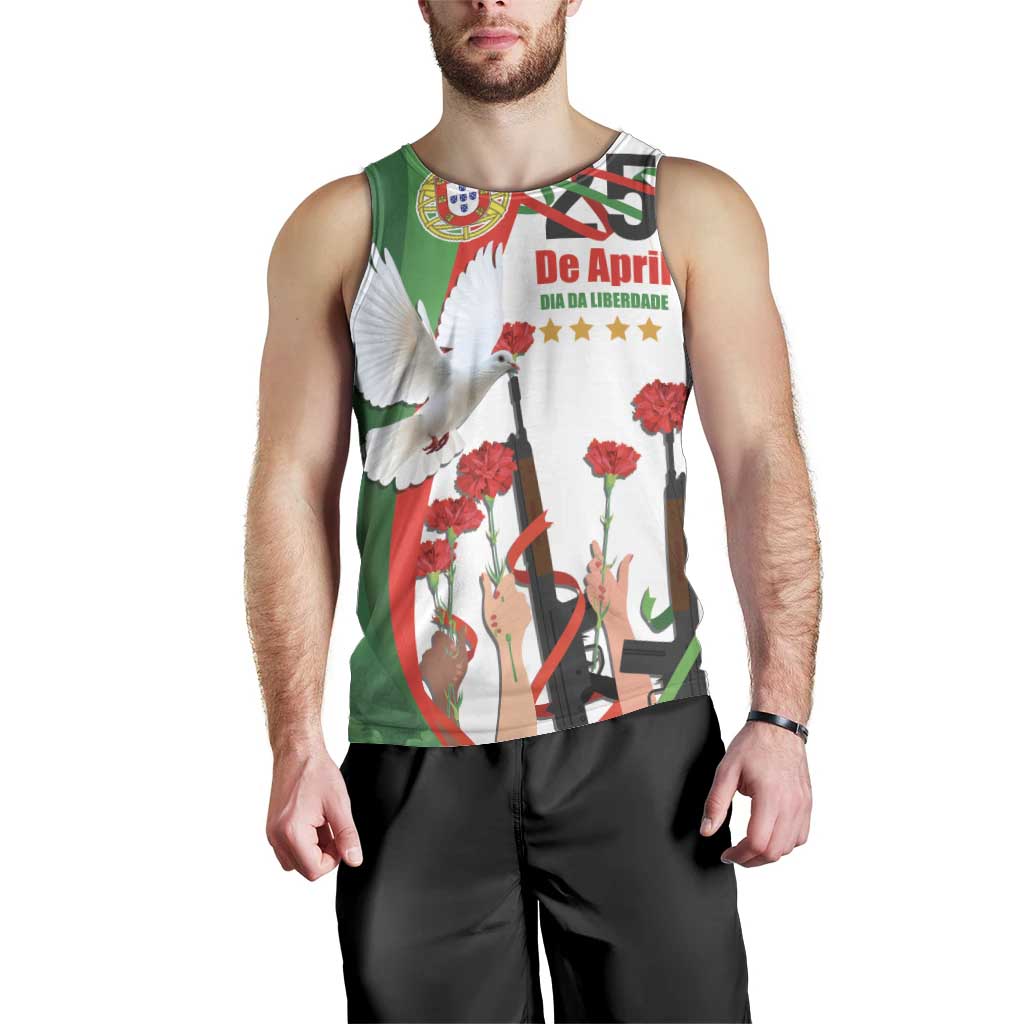 Portugal Carnation Revolution Men Tank Top Dia Da Liberdade 25 De April