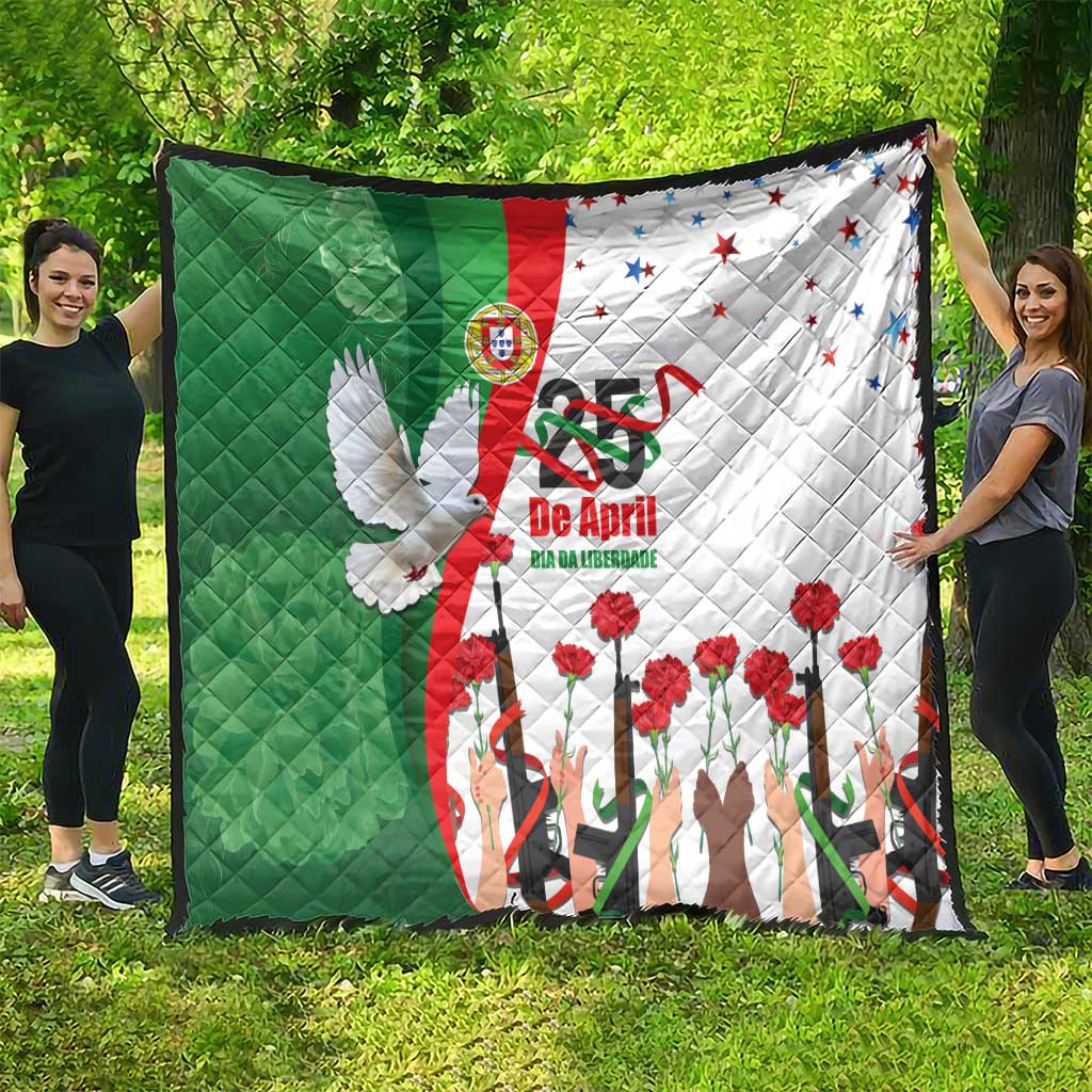 Portugal Carnation Revolution Quilt Dia Da Liberdade 25 De April