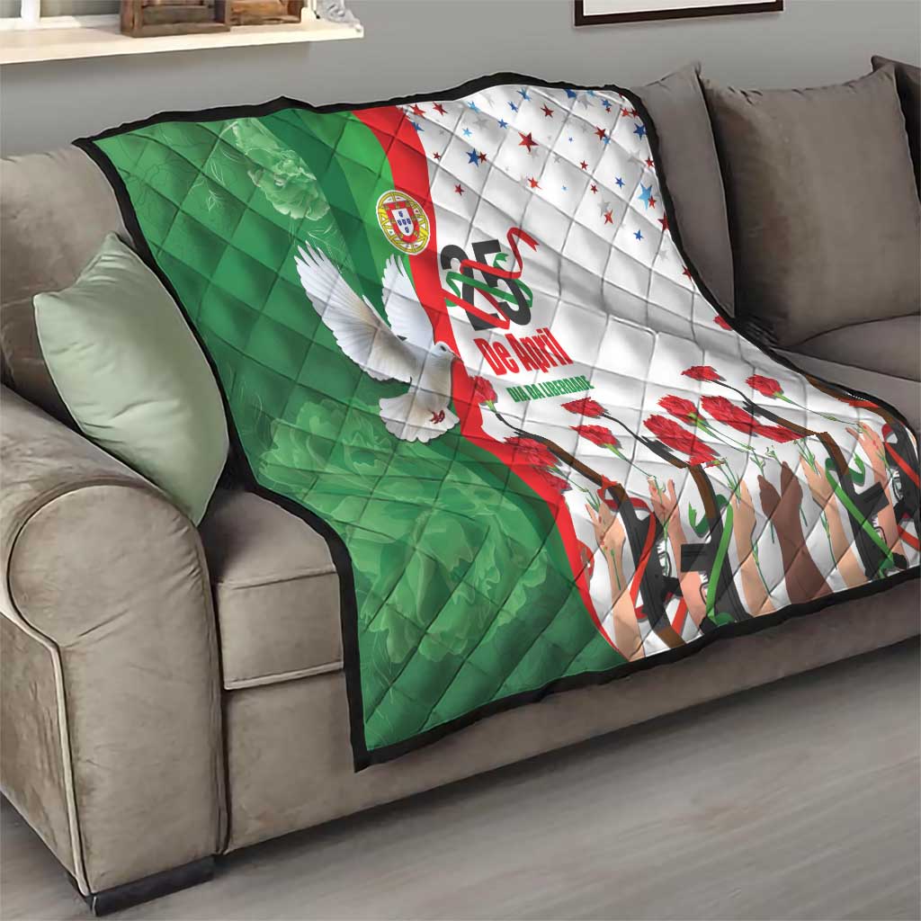 Portugal Carnation Revolution Quilt Dia Da Liberdade 25 De April