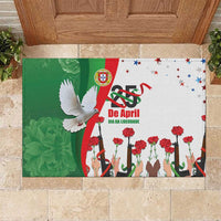 Portugal Carnation Revolution Rubber Doormat Dia Da Liberdade 25 De April