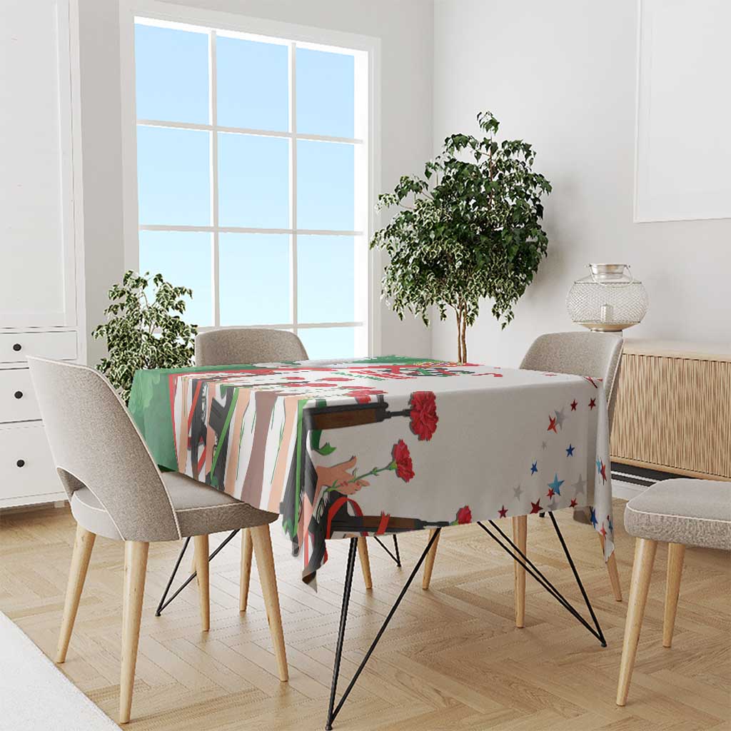 Portugal Carnation Revolution Tablecloth Dia Da Liberdade 25 De April