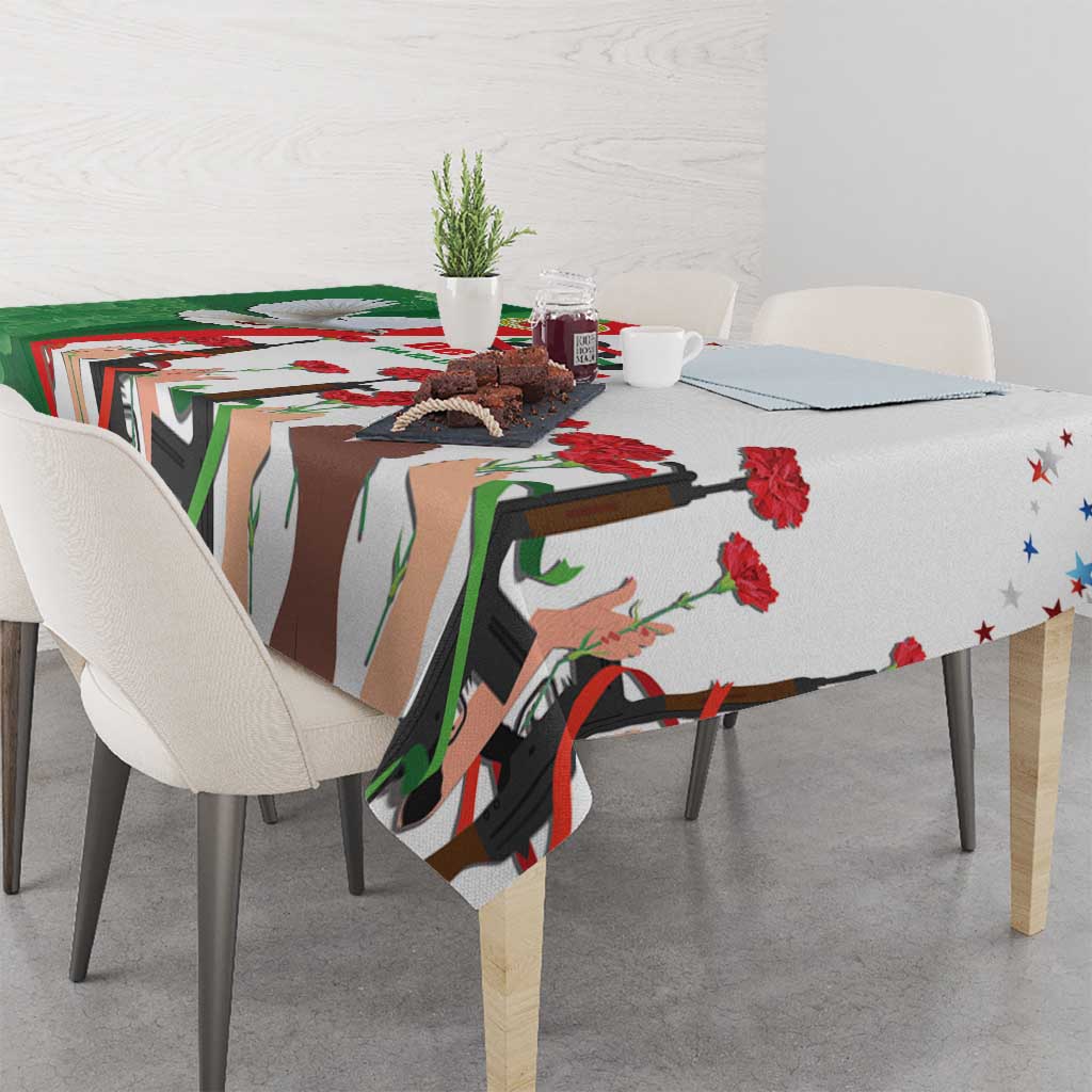 Portugal Carnation Revolution Tablecloth Dia Da Liberdade 25 De April