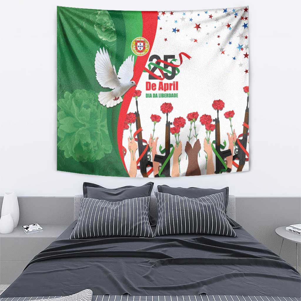 Portugal Carnation Revolution Tapestry Dia Da Liberdade 25 De April