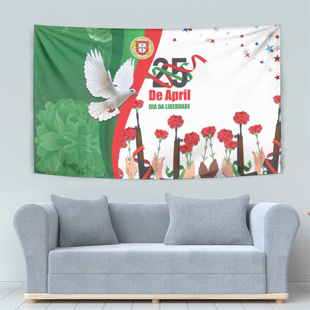 Portugal Carnation Revolution Tapestry Dia Da Liberdade 25 De April