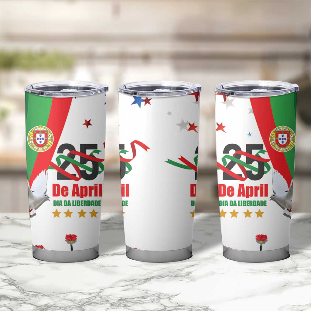 Portugal Carnation Revolution Tumbler Cup Dia Da Liberdade 25 De April