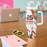 Portugal Carnation Revolution Tumbler With Handle Dia Da Liberdade 25 De April