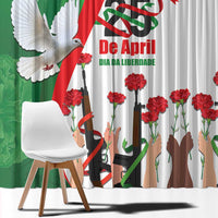 Portugal Carnation Revolution Window Curtain Dia Da Liberdade 25 De April