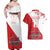 Custom Canada Ice Hockey Champions Forever Couples Matching Off Shoulder Maxi Dress and Hawaiian Shirt Sporty Style