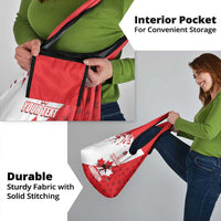 Custom Canada Ice Hockey Champions Forever Grocery Bag Sporty Style