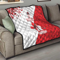 Custom Canada Ice Hockey Champions Forever Quilt Sporty Style