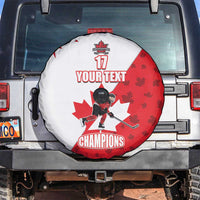 Custom Canada Ice Hockey Champions Forever Spare Tire Cover Sporty Style