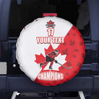 Custom Canada Ice Hockey Champions Forever Spare Tire Cover Sporty Style