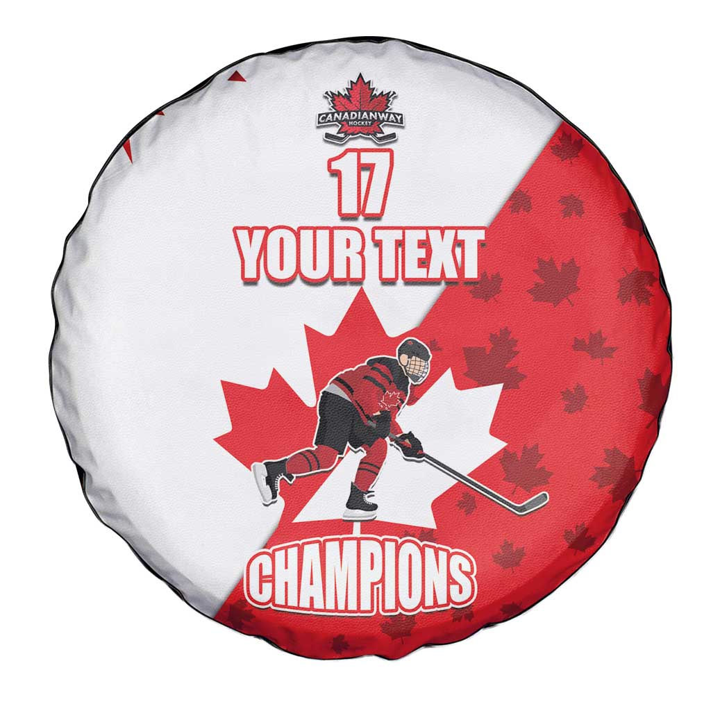 Custom Canada Ice Hockey Champions Forever Spare Tire Cover Sporty Style