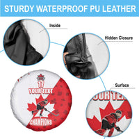 Custom Canada Ice Hockey Champions Forever Spare Tire Cover Sporty Style