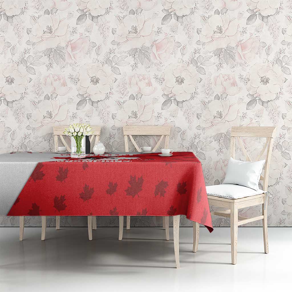 Custom Canada Ice Hockey Champions Forever Tablecloth Sporty Style
