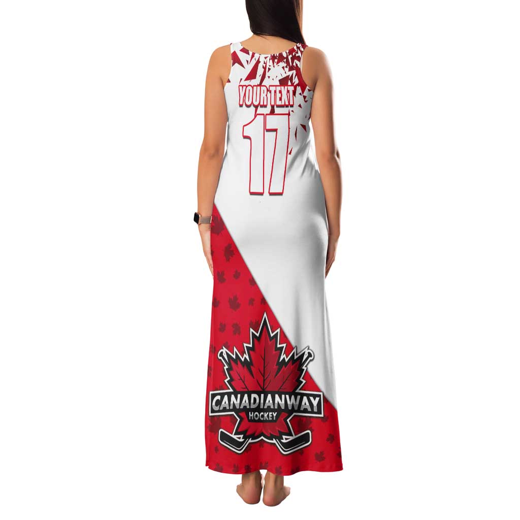 Custom Canada Ice Hockey Champions Forever Tank Maxi Dress Sporty Style