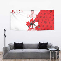 Custom Canada Ice Hockey Champions Forever Tapestry Sporty Style