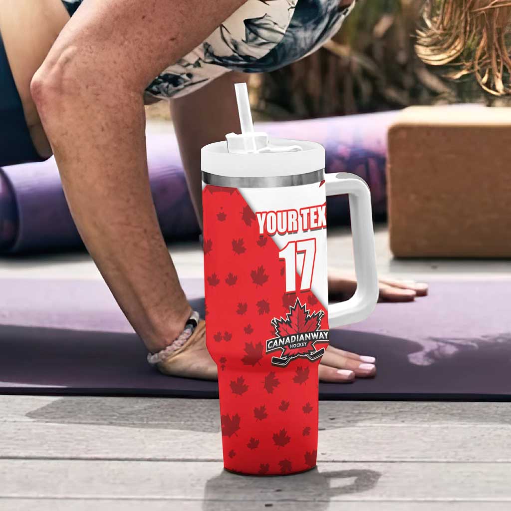 Custom Canada Ice Hockey Champions Forever Tumbler With Handle Sporty Style