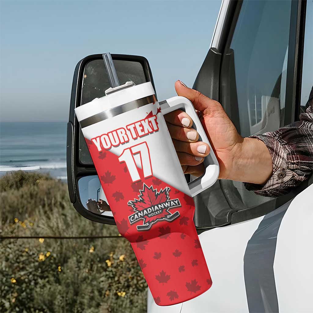 Custom Canada Ice Hockey Champions Forever Tumbler With Handle Sporty Style