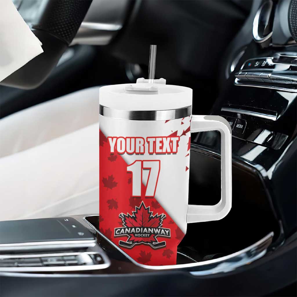 Custom Canada Ice Hockey Champions Forever Tumbler With Handle Sporty Style