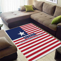 Liberia Flag Style Area Rug The Love of Liberty Brought Us Here