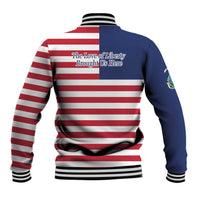 Liberia Flag Style Baseball Jacket The Love of Liberty Brought Us Here