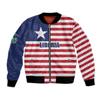 Liberia Flag Style Bomber Jacket The Love of Liberty Brought Us Here