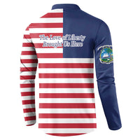 Liberia Flag Style Button Sweatshirt The Love of Liberty Brought Us Here