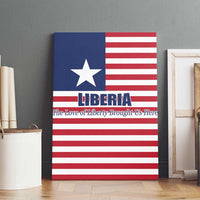 Liberia Flag Style Canvas Wall Art The Love of Liberty Brought Us Here