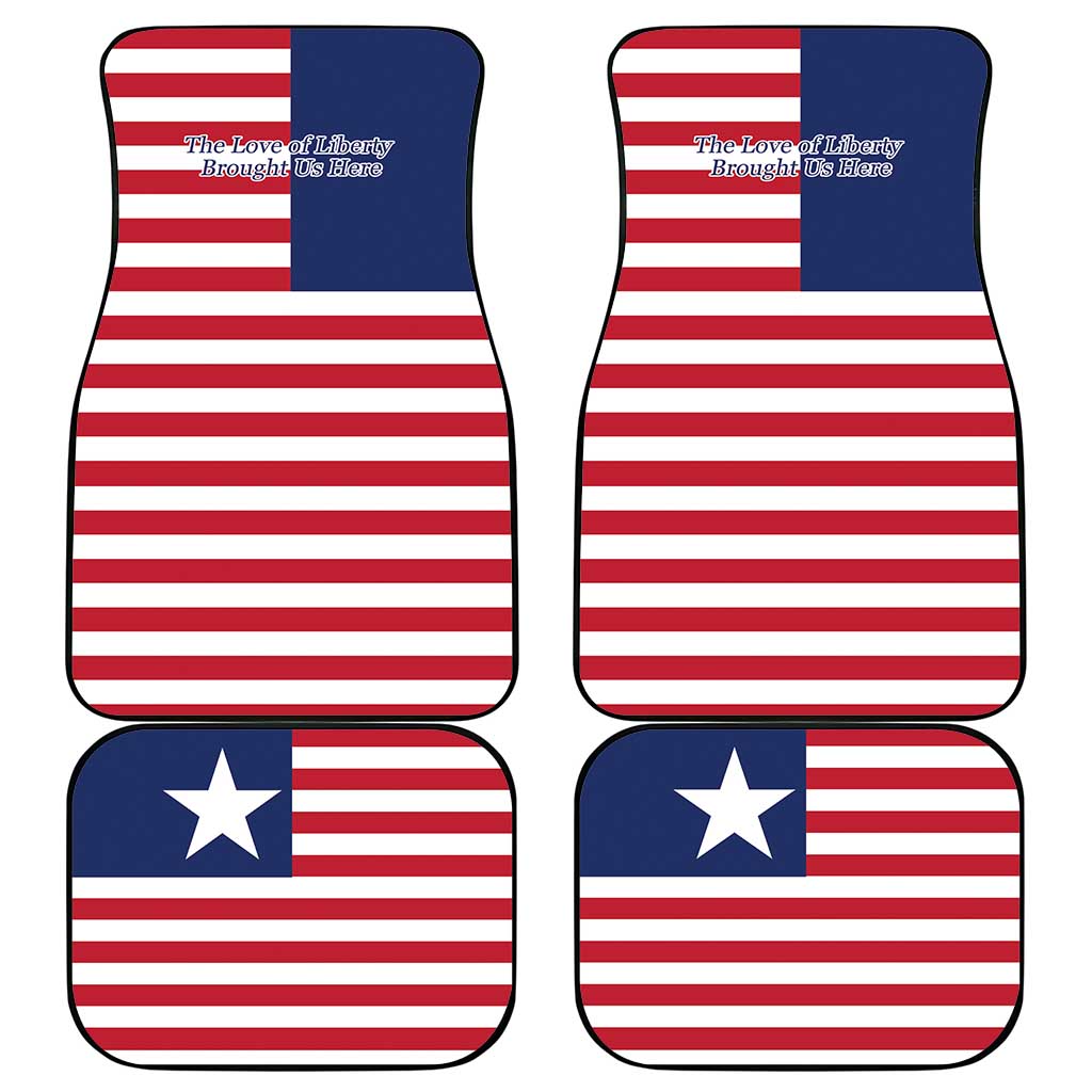 Liberia Flag Style Car Mats The Love of Liberty Brought Us Here