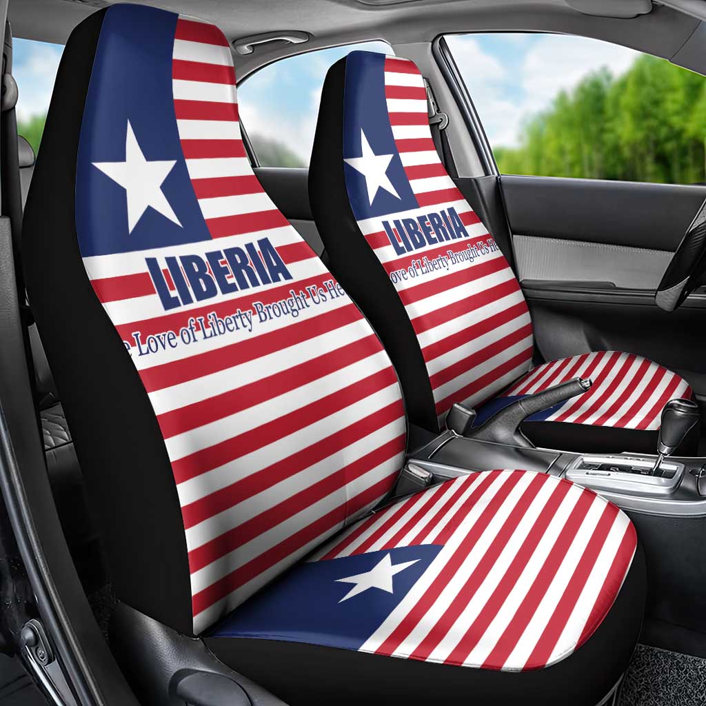 Liberia Flag Style Car Seat Cover The Love of Liberty Brought Us Here