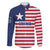 Liberia Flag Style Family Matching Off Shoulder Short Dress and Hawaiian Shirt The Love of Liberty Brought Us Here