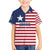 Liberia Flag Style Family Matching Off Shoulder Short Dress and Hawaiian Shirt The Love of Liberty Brought Us Here