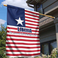 Liberia Flag Style Garden Flag The Love of Liberty Brought Us Here