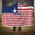 Liberia Flag Style Hooded Blanket The Love of Liberty Brought Us Here