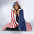 Liberia Flag Style Hooded Blanket The Love of Liberty Brought Us Here