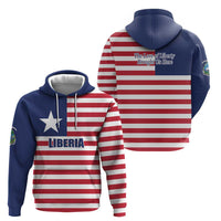 Liberia Flag Style Hoodie The Love of Liberty Brought Us Here