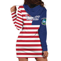 Liberia Flag Style Hoodie Dress The Love of Liberty Brought Us Here