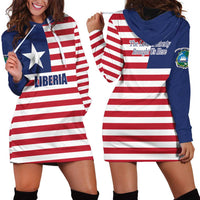 Liberia Flag Style Hoodie Dress The Love of Liberty Brought Us Here