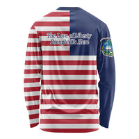 Liberia Flag Style Long Sleeve Shirt The Love of Liberty Brought Us Here