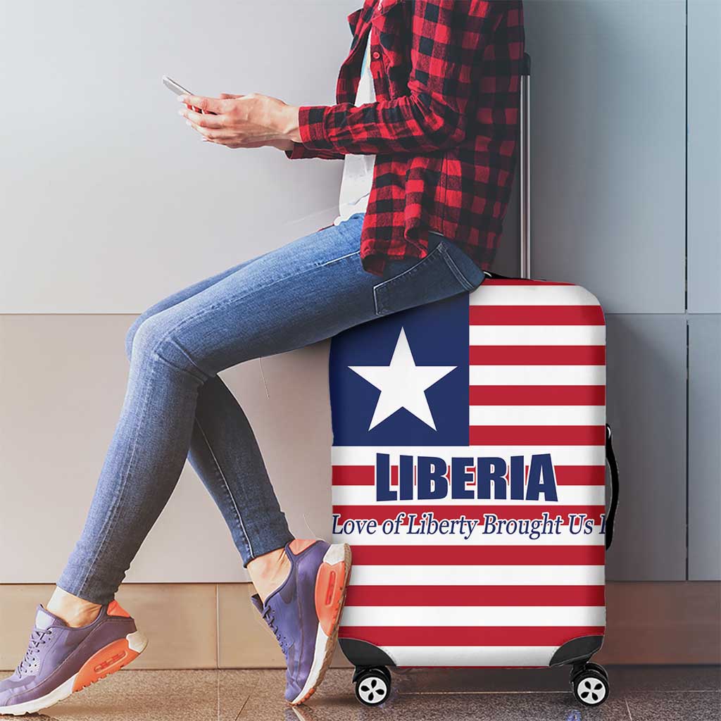 Liberia Flag Style Luggage Cover The Love of Liberty Brought Us Here