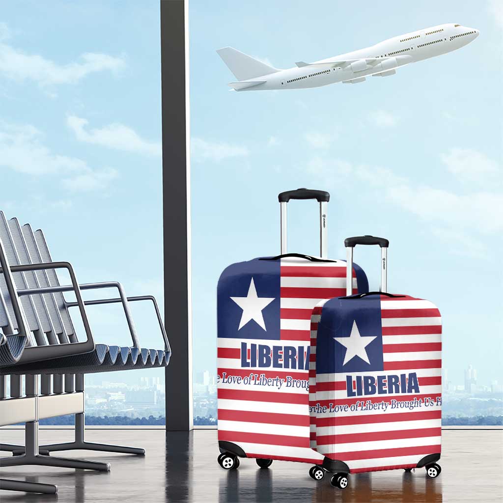 Liberia Flag Style Luggage Cover The Love of Liberty Brought Us Here