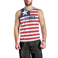 Liberia Flag Style Men Tank Top The Love of Liberty Brought Us Here